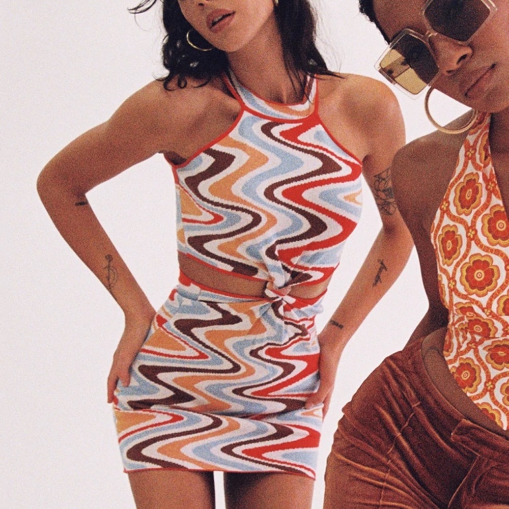 SAVANNA MINI DRESS MULTI in Small/Medium